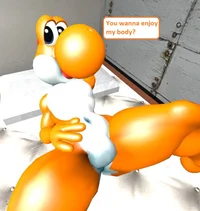 Femboy Orange Yoshi