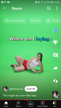 Green screen girl