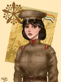 Manchuko Soldier gal