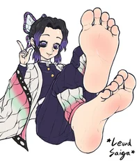 Shinobu barefoot