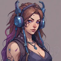 Cyberpunk Podcaster 