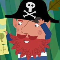 Red beard elf pirate