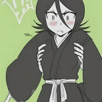 Rukia blushing