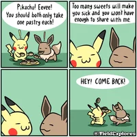 Pikachu and eevee