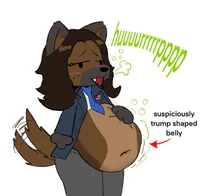 Chubby president dog