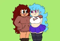 Skyblue and Mia