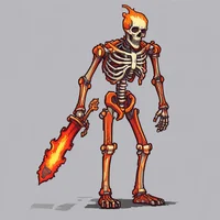 Fire skeleton