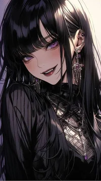 Flirty Goth Girl
