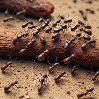Ants with anthill