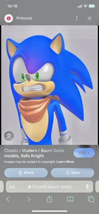 Angry boom sonic 