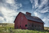 The burning barn