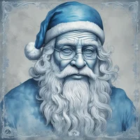 Blue Santa