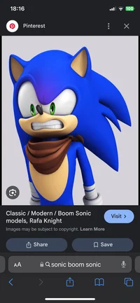 Angry boom sonic 