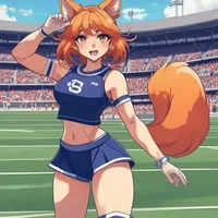 Furry Cheerleader