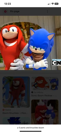 Knuckles and sonic 