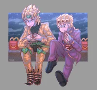 Giorno and DIO