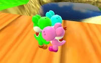 Yoshi hug fest 