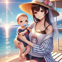 Baby and mom