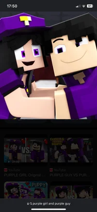 Purple guy and wife 