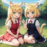Twin Catgirls