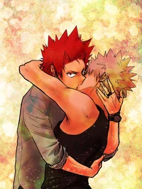 Kirishima y bakugo 