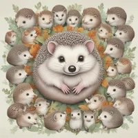 Baby hedgehogs