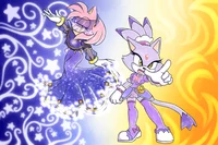 Amy Rose y Blaze 