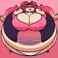 Inflated cat girl