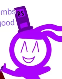 Purple stickman