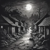 Horror movie shoot
