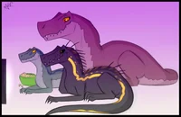 Blue x Indoraptor 