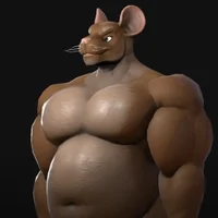 Buff furry rat 2