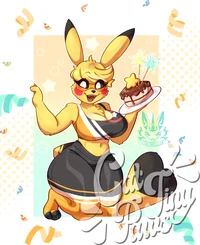 Anthro Pikachu TF TG