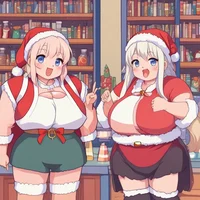 Xmas mall with mommy