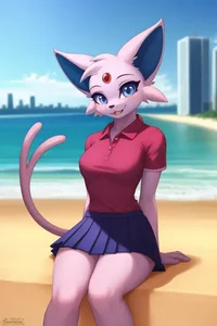 Anthro Espeon TF TG