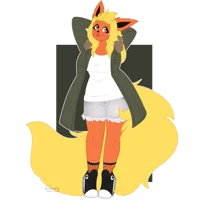 Anthro Flareon TF TG