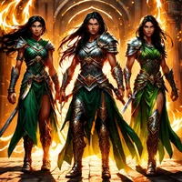 3 Gladiator Sisters