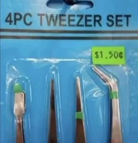 Four pc tweezer set