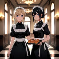 Two maid servants