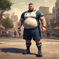 Fat team player 