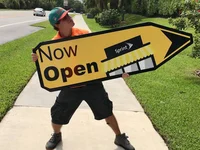 Sign holder job