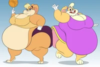 Two fat Lola bunny