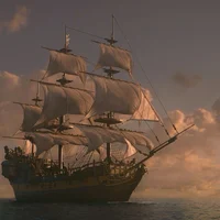 A pirate ship  