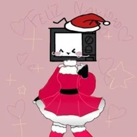 Christmas TV Woman