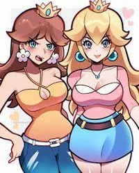 Peach and Daisy 