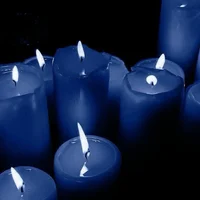 Blueberry candle
