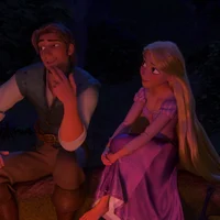 Rapunzel and Flynn 