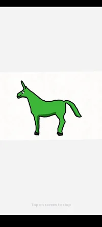 Green unicorn
