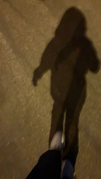 Night walk alone 