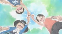 Luffy Ace y Sabo Kid